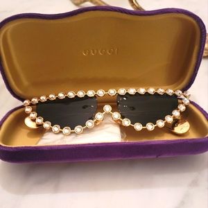 Authentic Gucci GG0364 Swarovski crystal sunglasses